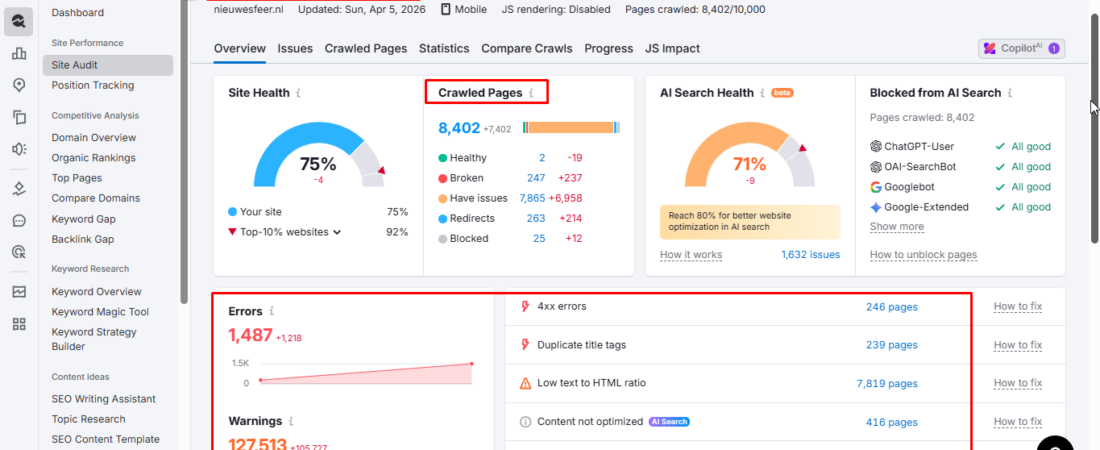 How to Fix SEMrush Site Audit Errors and Improve Website Health Score (2026 Guide)